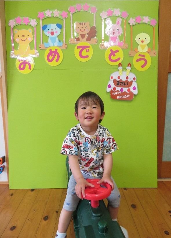 お誕生会の記念写真