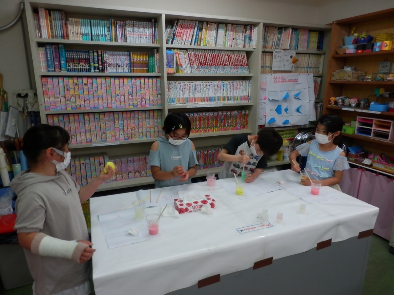 工作を楽しむ様子