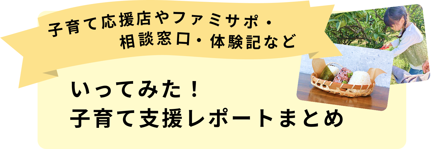 画像：いってみた！子育て支援レポートまとめ